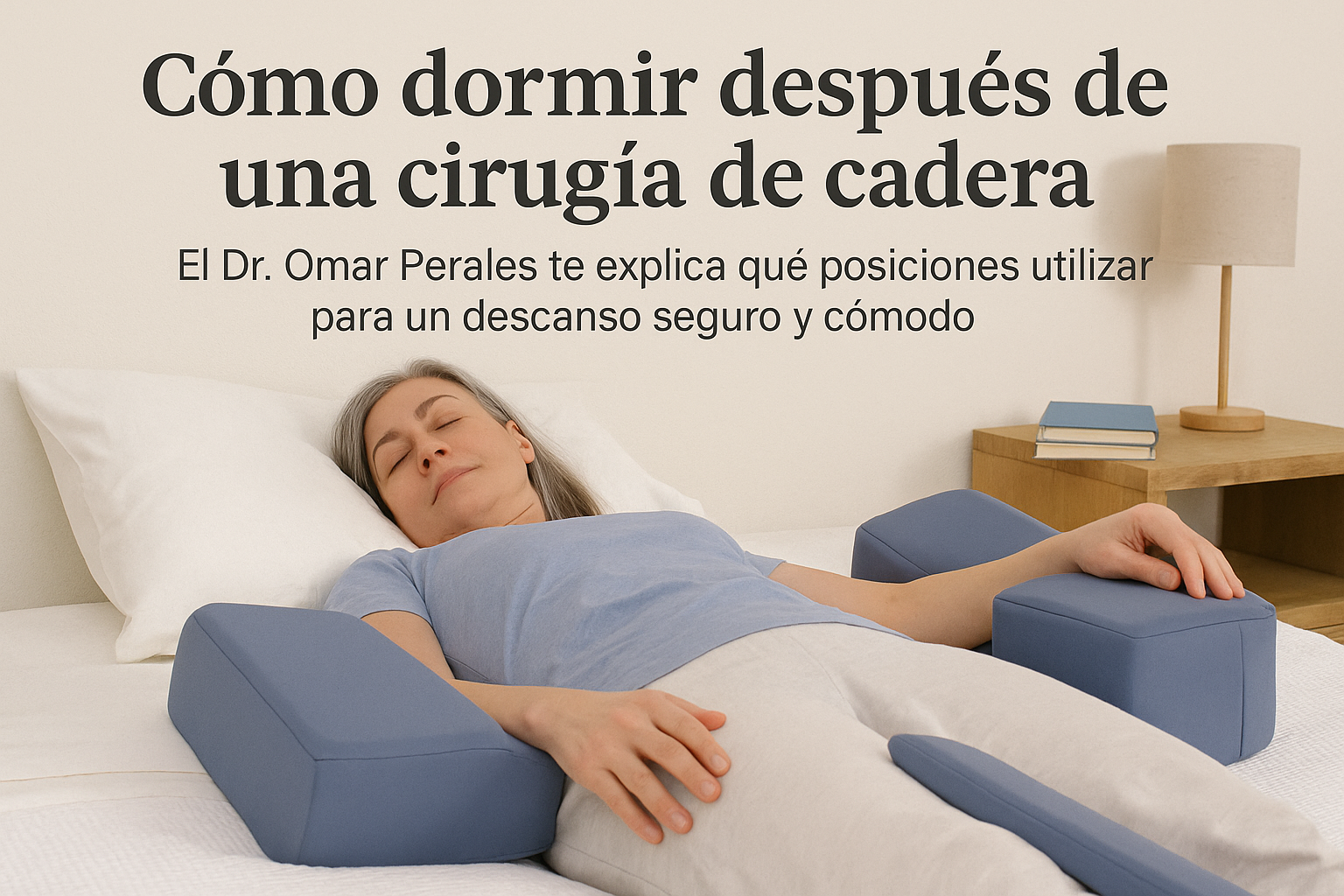 Como dormir después de una cirugía de cadera